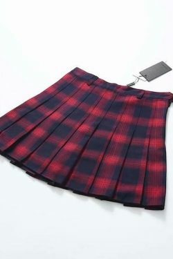 Vintage Grunge Style High Waist Mini School Skirt for Women - Y2K Fashion Aesthetic