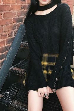 Vintage Grunge Style High Waist Mini School Skirt for Women - Y2K Fashion Aesthetic