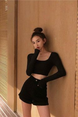 Vintage High Waist Denim Shorts - Retro Y2K Fashion for Women - Coquette Aesthetic Grunge Style