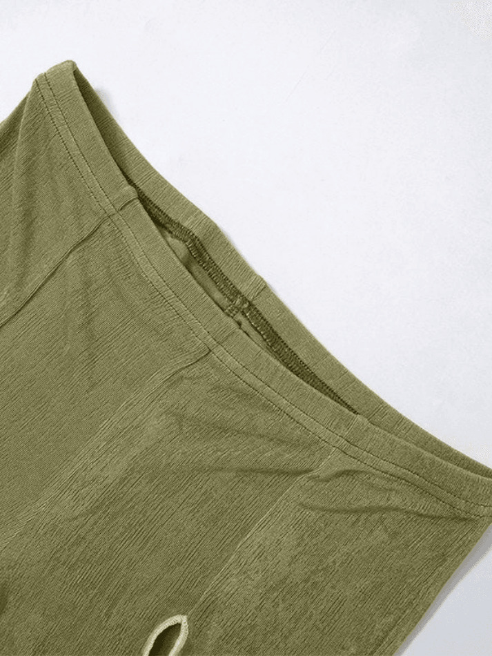 Vintage Hollow Flare Leg Pants - Y2K Fashion Statement with Coquette Aesthetic & Grunge Style Vintage Hollow Flare Leg Pants - Y2K Fashion Statement with Coquette Aesthetic & Grunge Style