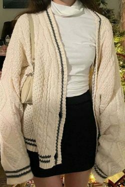 Vintage Hollywood Starlet Star-Embroidered Cardigan - Y2K Fashion Aesthetic for Women