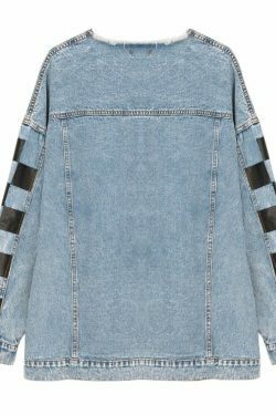 Vintage Indie Aesthetic Zipper Denim Jacket - Y2K Fashion Grunge Style Coquette Outfits