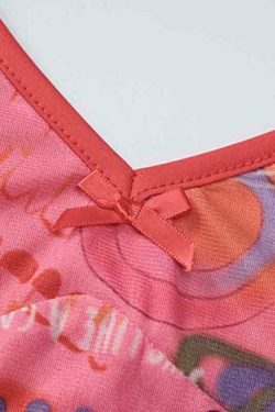 Vintage Irregular Print Fungus Slim Cami Top for Y2K Fashion Enthusiasts