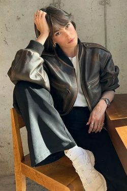 Vintage Isabella Leather Jacket - Y2K Aesthetic Fashion for Women - Coquette Style Grunge Outfits