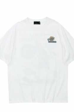 Vintage Japanese Poster Graphic Tee - Y2K Fashion Aesthetic Shirt for Women