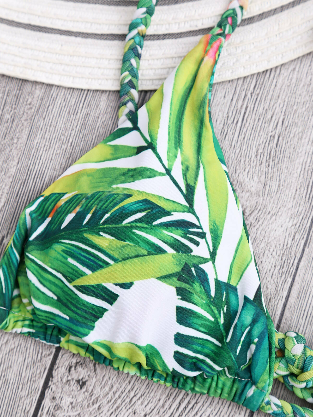 Vintage Lace-Up Bikini Set with Floral Details - Y2K Fashion Swimwear for Women