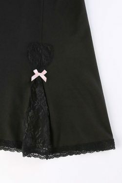 Vintage Lace Slip Mini Dress - Y2K Fashion Aesthetic for Women - Coquette Style Grunge Outfit