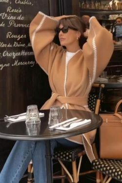 Vintage Lace V-Neck Cardigan with Belt - Coquette Aesthetic Grunge Style