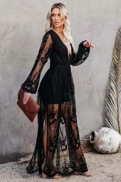 Vintage Lace V-Neck Dress: Y2K Aesthetic with Coquette & Grunge Vib