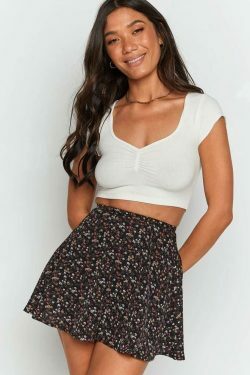 Vintage Leno High Waist Skirt - Y2K Fashion with Coquette Aesthetic & Grunge Vibes