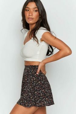 Vintage Leno High Waist Skirt - Y2K Fashion with Coquette Aesthetic & Grunge Vibes