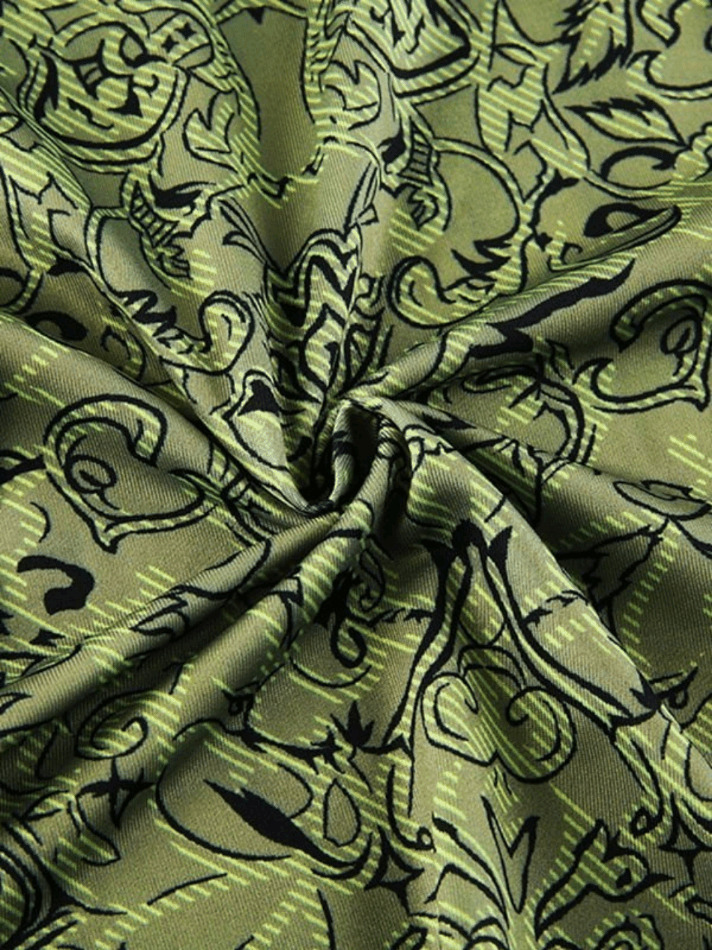 Vintage Mermaid Patchwork Printed Maxi Skirt - Y2K Fashion Statement with Coquette Aesthetic Flair Vintage Mermaid Patchwork Printed Maxi Skirt - Y2K Fashion Statement with Coquette Aesthetic Flair