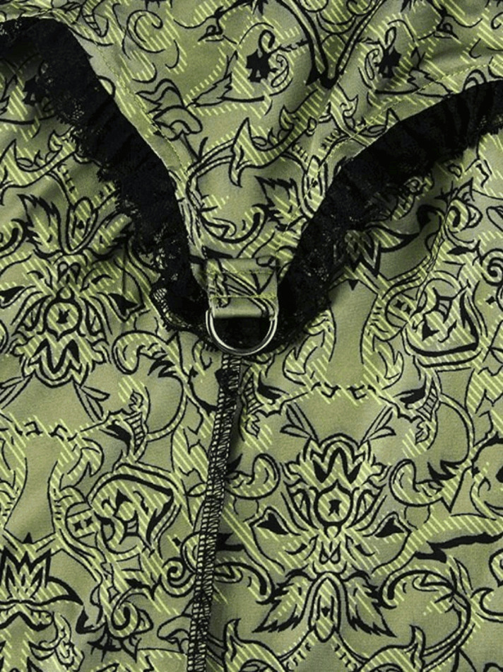 Vintage Mermaid Patchwork Printed Maxi Skirt - Y2K Fashion Statement with Coquette Aesthetic Flair Vintage Mermaid Patchwork Printed Maxi Skirt - Y2K Fashion Statement with Coquette Aesthetic Flair