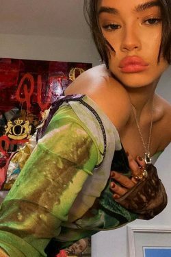 Vintage Mesh Tee with Y2K Aesthetic Prints - Coquette & Grunge Style Women's Fashion