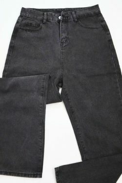 Vintage Mid Waist Loose Fit Jeans - Y2K Fashion with Coquette Aesthetic & Grunge Vibes