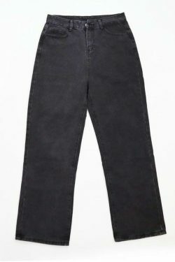 Vintage Mid Waist Loose Fit Jeans - Y2K Fashion with Coquette Aesthetic & Grunge Vibes