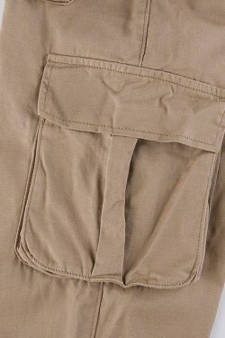 Vintage Multi Pocket Patched Cargo Jeans - Y2K Aesthetic Grunge Style - Coquette Fashion Retro Denim