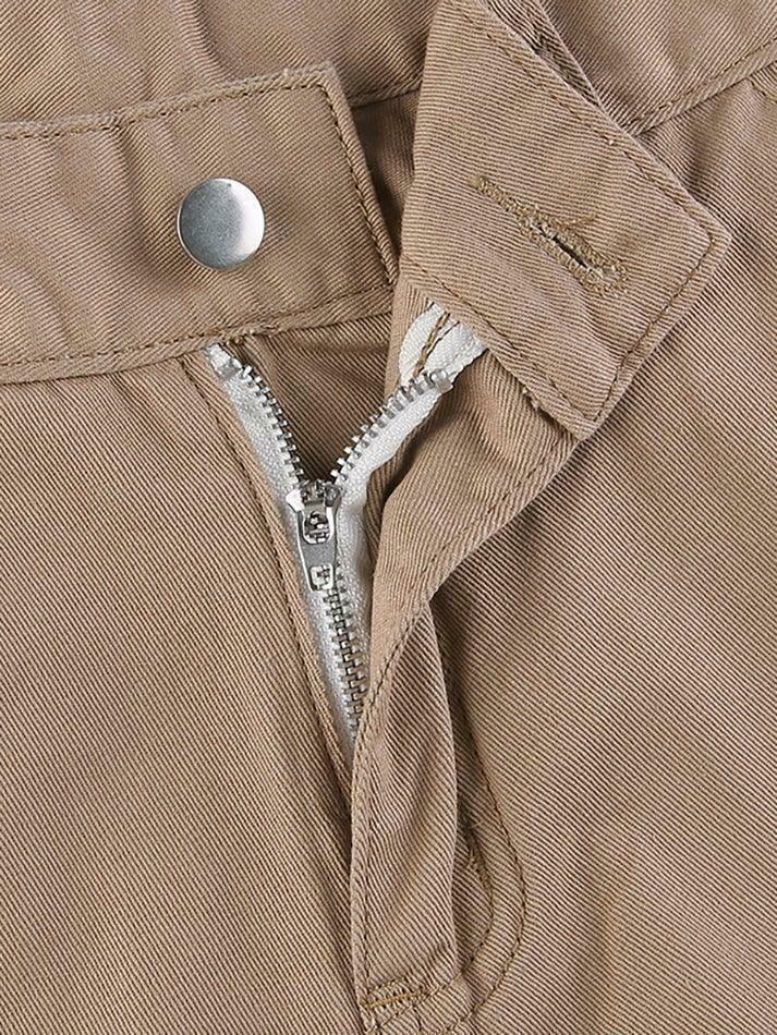 Vintage Multi Pocket Patched Cargo Jeans - Y2K Aesthetic Grunge Style - Coquette Fashion Retro Denim