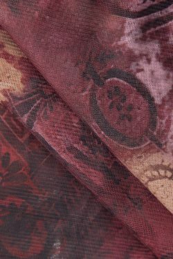 Vintage Paisley Mesh Cami: Y2K Aesthetic Top - Coquette & Grunge Fashion