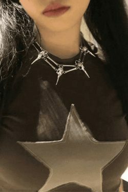 Vintage Patch Star Short Sleeve Tee - Y2K Aesthetic Top for Women - Coquette Grunge Outfit