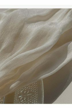 Vintage Pearl Elegance Midi Dress with Puff Sleeves - Y2K Fashion Aesthetic for Women