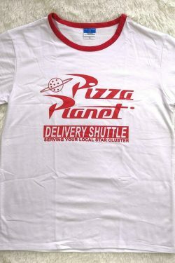 Vintage Pizza Planet T-Shirt - Y2K Fashion Tee with Nostalgic Aesthetic Vibe