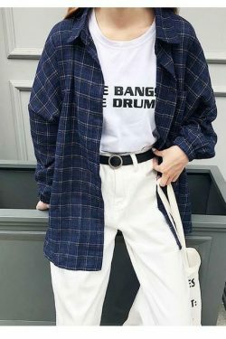 Vintage Plaid Shirt - Y2K Fashion Staple for Coquette and Grunge Aesthetics