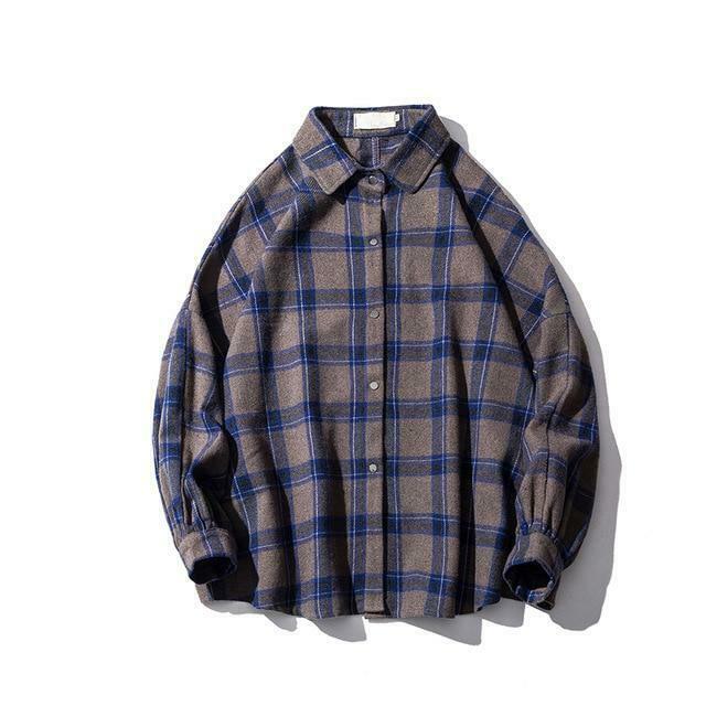 Vintage Plaid Shirt - Y2K Fashion Staple for Coquette and Grunge Aesthetics