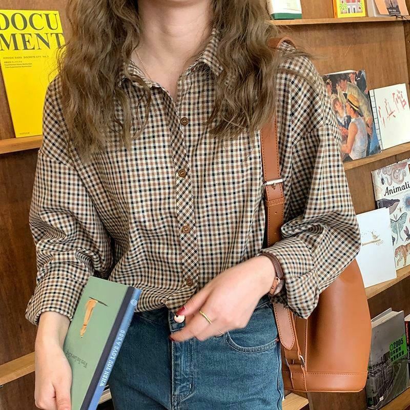 Vintage Plaid Shirt: Y2K Fashion with Coquette Aesthetic, Grunge Style, and Pastel Goth Vibes Vintage Plaid Shirt: Y2K Fashion with Coquette Aesthetic, Grunge Style, and Pastel Goth Vibes