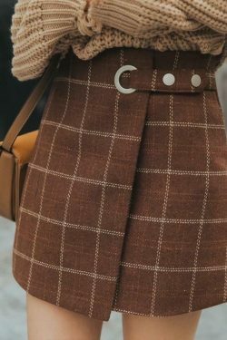 Vintage Plaid Skirt - Y2K Fashion with Coquette & Grunge Aesthetics