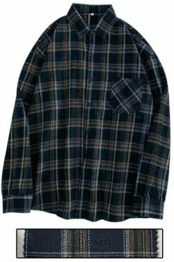 Vintage Plaid Sleeved Shirt for Y2K Fashion Enthusiasts