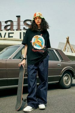 Vintage Pleat Front Wide Leg Jeans - Y2K Fashion Aesthetic for Women - Coquette Style Grunge Outfits