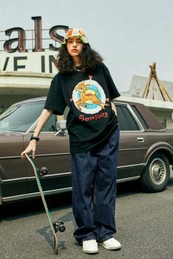 Vintage Pleat Front Wide Leg Jeans - Y2K Fashion Aesthetic for Women - Coquette Style Grunge Outfits