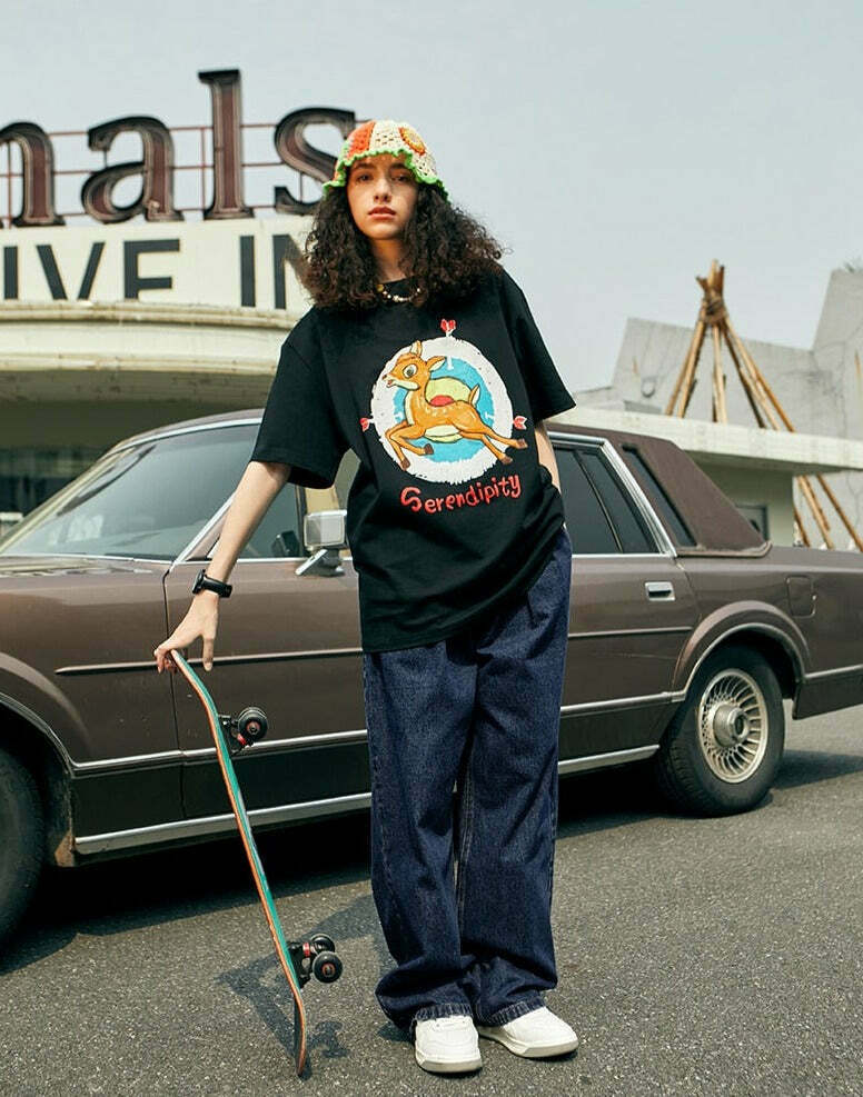 Vintage Pleat Front Wide Leg Jeans - Y2K Fashion Aesthetic for Women - Coquette Style Grunge Outfits