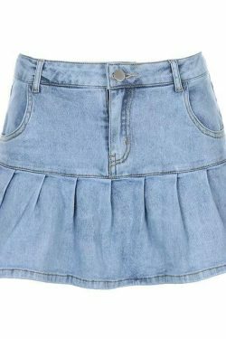 Vintage Pleated Mini Skirt - Y2K Aesthetic Fashion - Coquette Style with Grunge