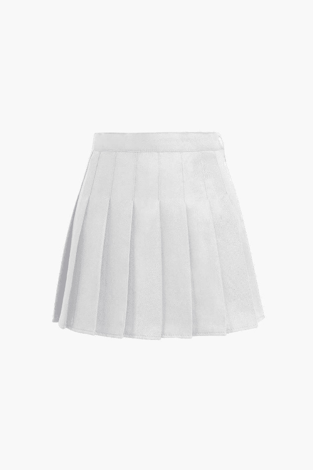 Vintage Pleated Mini Skirt - Y2K Aesthetic Fashion - Coquette Style with Grunge Vintage Pleated Mini Skirt - Y2K Aesthetic Fashion - Coquette Style with Grunge
