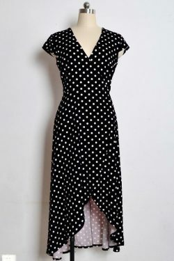 Vintage Polka Dot Dress - Y2K Fashion with Coquette Aesthetic and Grunge Style