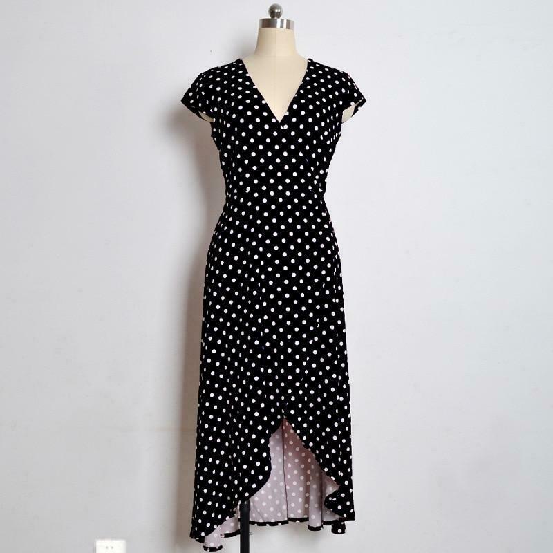 Vintage Polka Dot Dress - Y2K Fashion with Coquette Aesthetic and Grunge Style Vintage Polka Dot Dress - Y2K Fashion with Coquette Aesthetic and Grunge Style