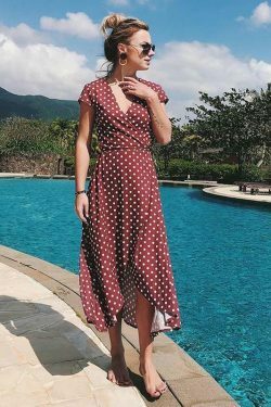 Vintage Polka Dot Dress - Y2K Fashion with Coquette Aesthetic and Grunge Style