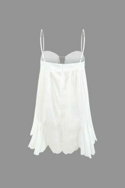 Vintage Rhinestone Mini Dress - Y2K Fashion Aesthetic with Coquette Style and Grunge Vibes