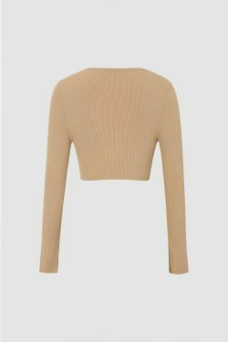 Vintage Ribbed Button Down Top - Y2K Fashion with Coquette & Grunge Aesthetics