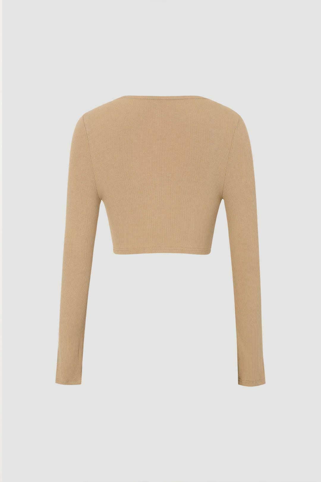 Vintage Ribbed Button Down Top - Y2K Fashion with Coquette & Grunge Aesthetics