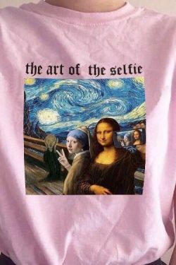 Vintage Selfie Aesthetic Tee - Y2K Fashion Statement - Coquette Style Grunge Outfits & Cute Tops