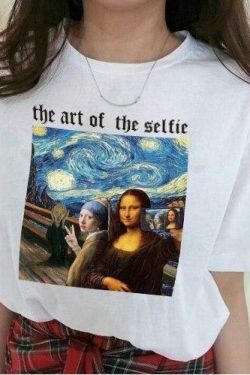 Vintage Selfie Aesthetic Tee - Y2K Fashion Statement - Coquette Style Grunge Outfits & Cute Tops