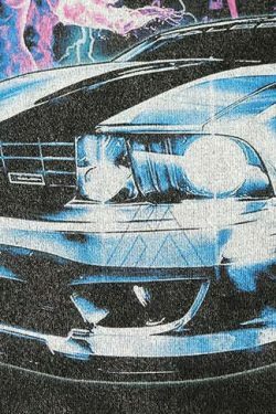 Vintage Street Racer Graphic Tee - Y2K Fashion Aesthetic Top for Women