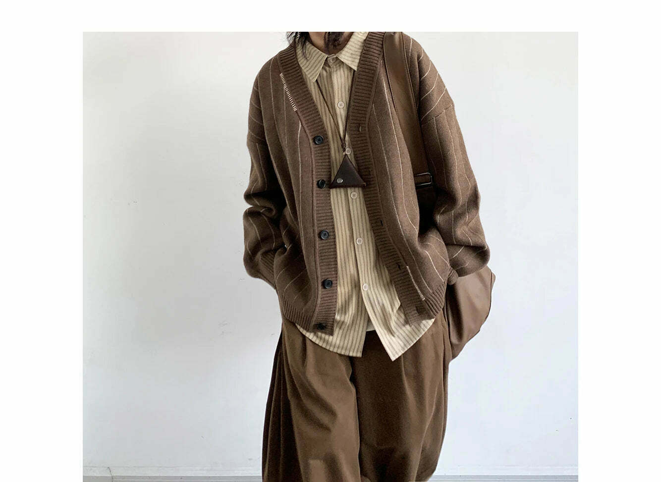 Vintage Striped Cardigan for Women - Y2K Fashion Aesthetic with Coquette and Grunge Vibes