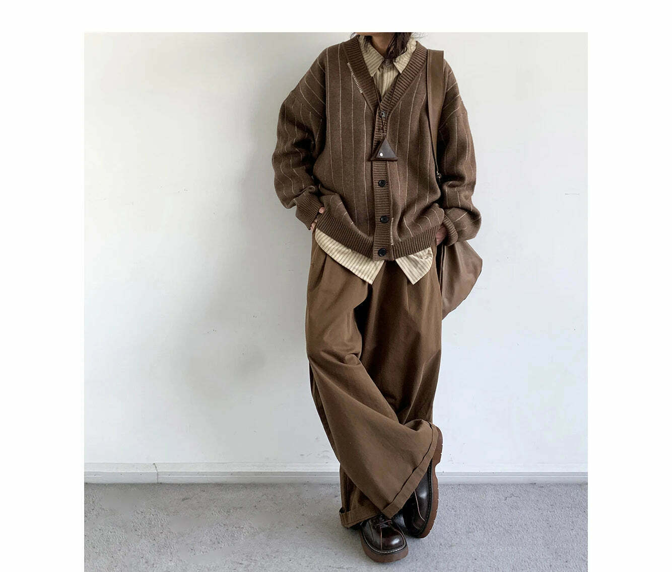 Vintage Striped Cardigan for Women - Y2K Fashion Aesthetic with Coquette and Grunge Vibes