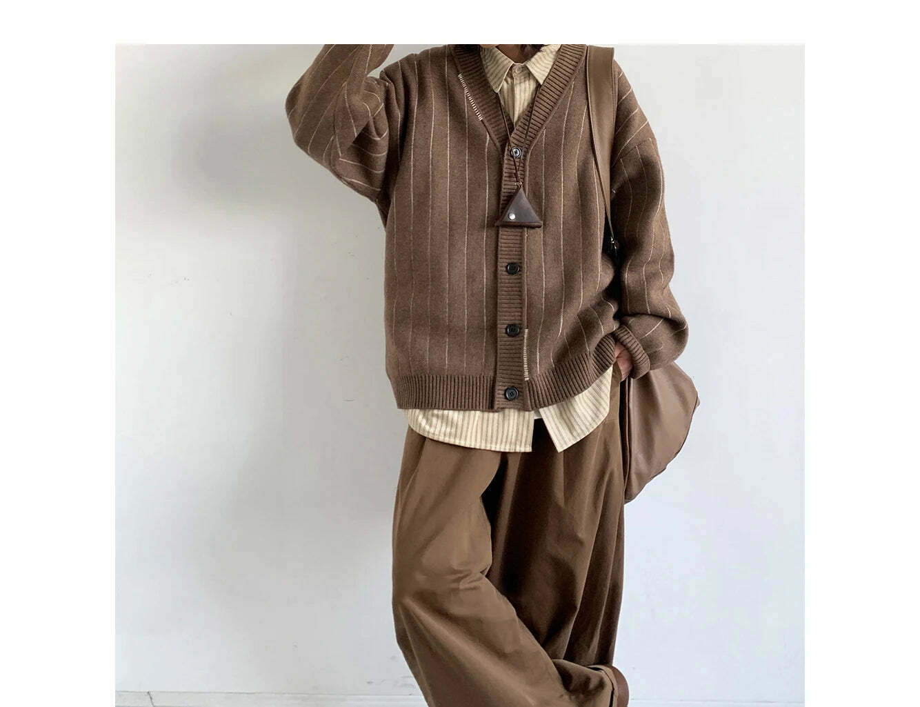 Vintage Striped Cardigan for Women - Y2K Fashion Aesthetic with Coquette and Grunge Vibes