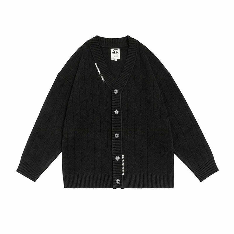 Vintage Striped Cardigan for Women - Y2K Fashion Aesthetic with Coquette and Grunge Vibes