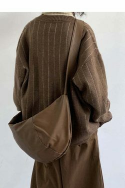 Vintage Striped Cardigan for Women - Y2K Fashion Aesthetic with Coquette and Grunge Vibes